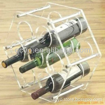 QCY-Z-J019 attractive and high quality wine bottle display shelf